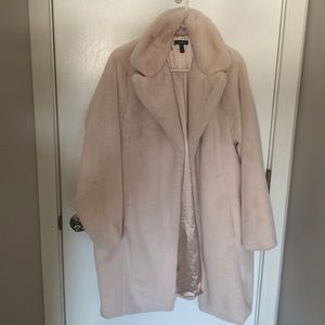Torrid Faux Fur Light Pink Coat 2xl